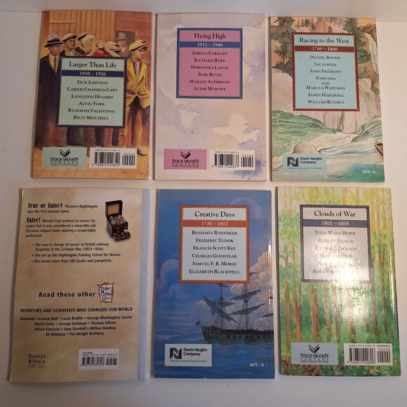 12 Books Moments in American History Biographies & Events Lewis Clark Washington - Picture 5 of 10